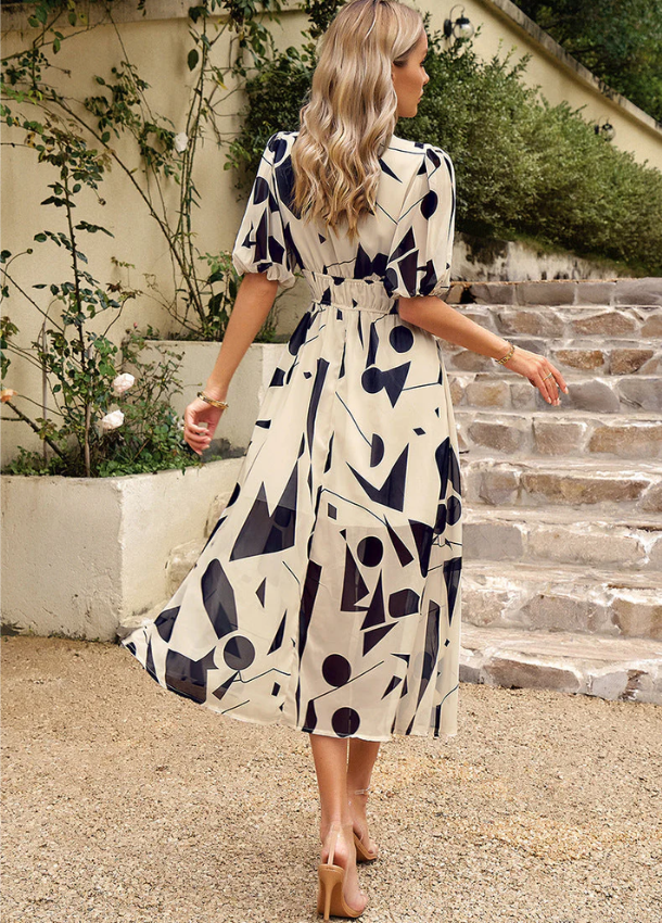 Emma | Flattering Floral Midi Dress