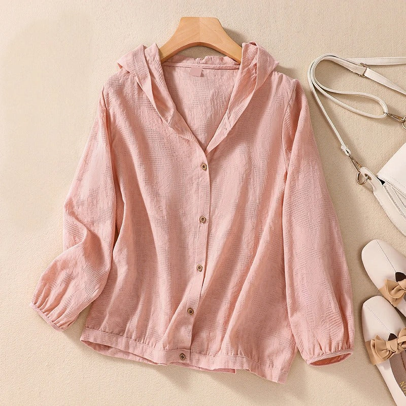 Tali - Lightweight Linen Hoodie