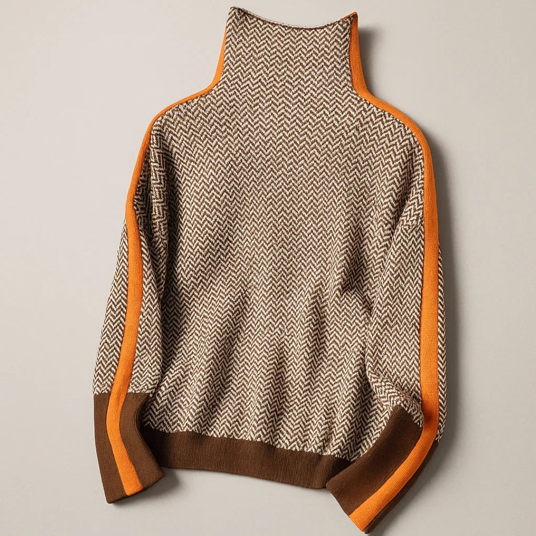 NORELLA™ High-Neck Wool Blend Sweater