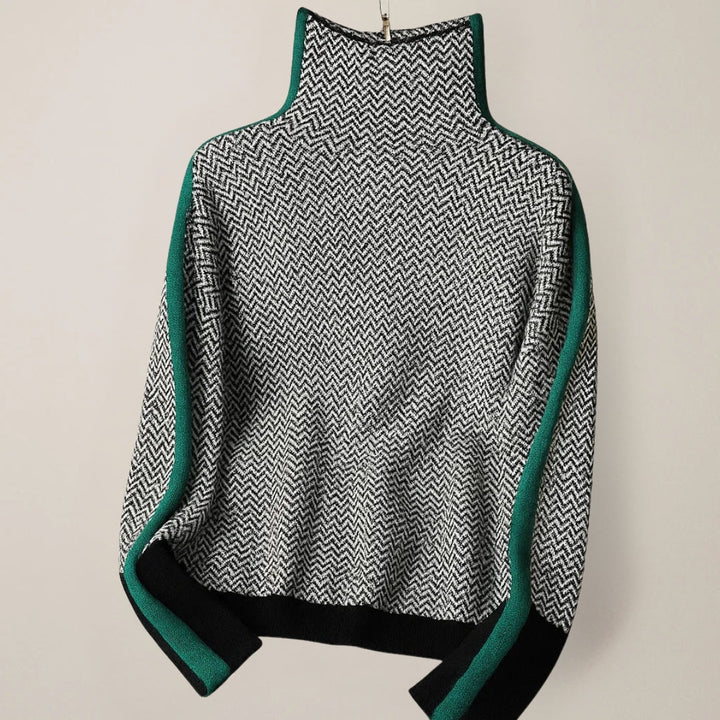 NORELLA™ High-Neck Wool Blend Sweater