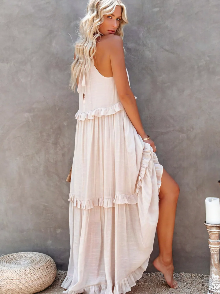 Iris | Ruffle Breeze Maxi Dress