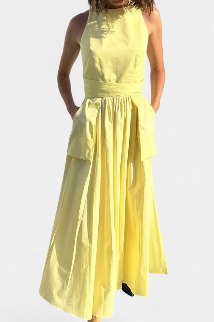 Lela | Flowing Summer Maxi Dress with Side Lace Details