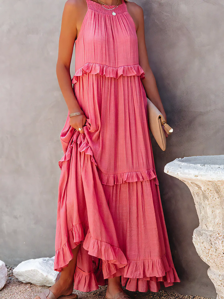 Iris | Ruffle Breeze Maxi Dress