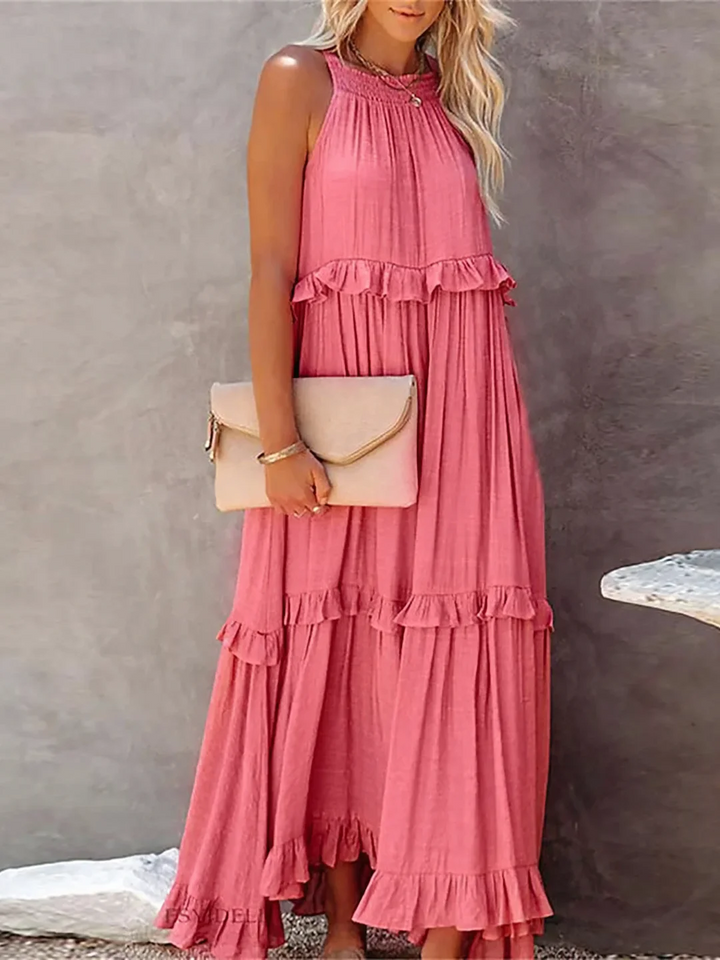 Iris | Ruffle Breeze Maxi Dress