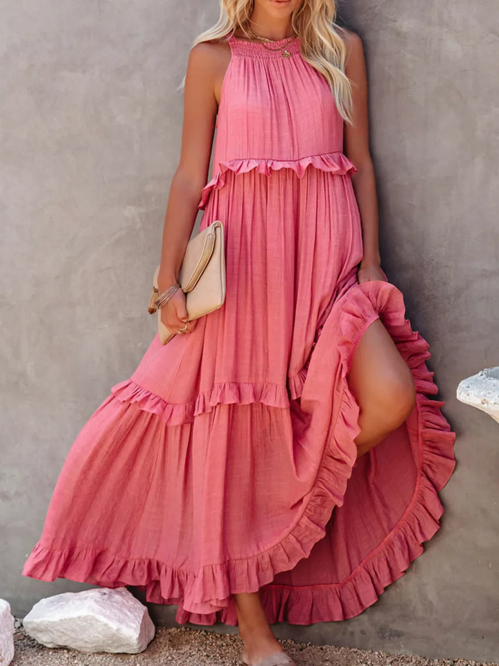 Iris | Ruffle Breeze Maxi Dress