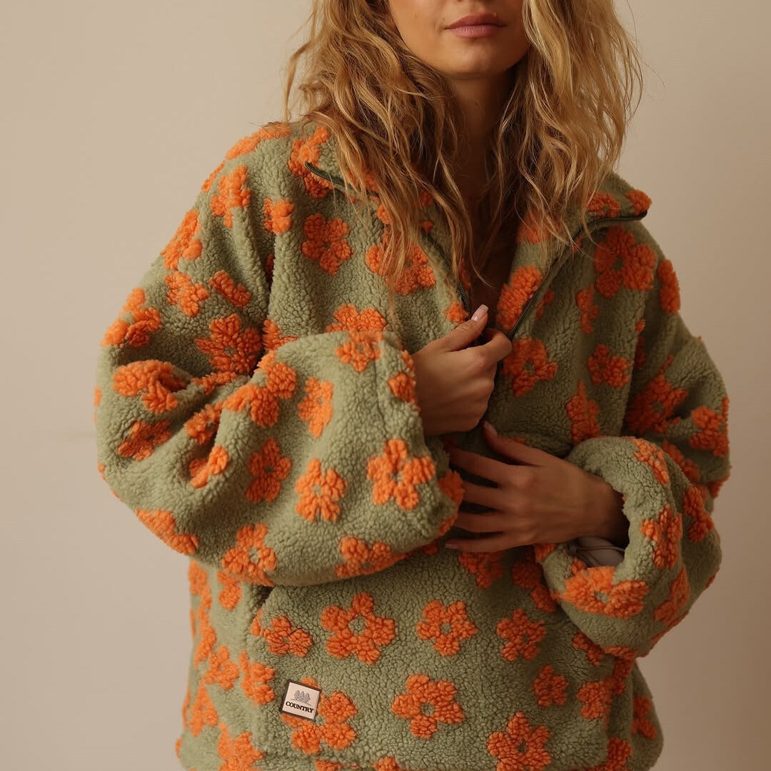 Léa Fleece in Soft Bloom