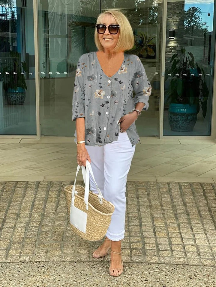 Marloes™ | Floral Elegance Blouse