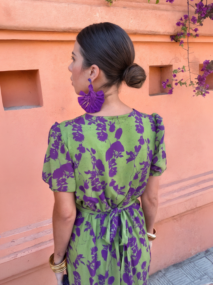 Danielle™ | Elegant Floral Midi Dress