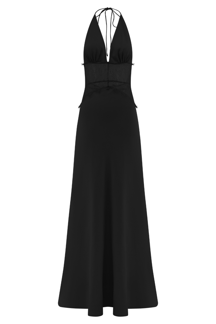Black Lace and Satin Dresses