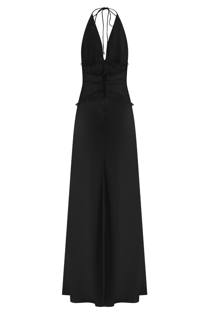 Black Lace and Satin Dresses