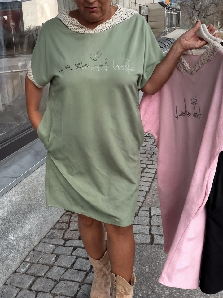 Relaxed Fit Hooded Dress