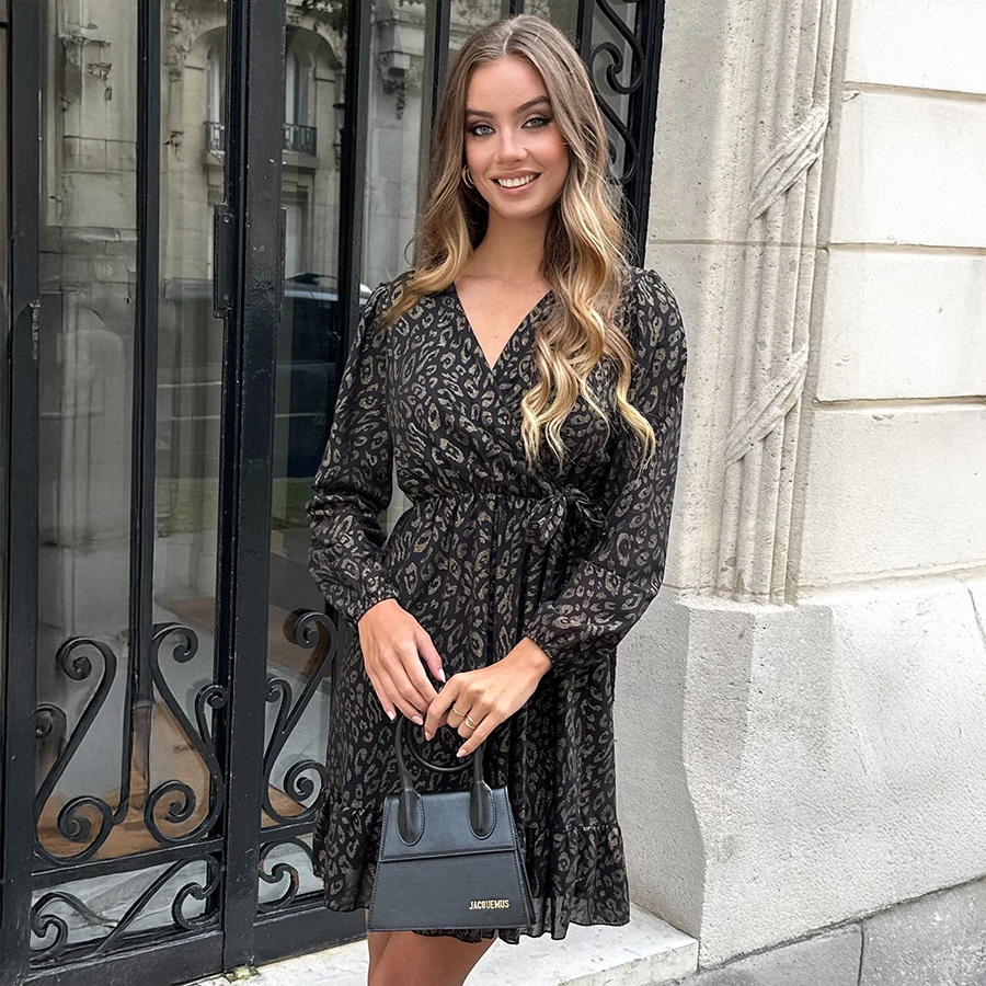 Autumn Leopard Dress