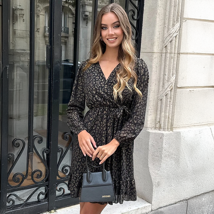 Autumn Leopard Dress