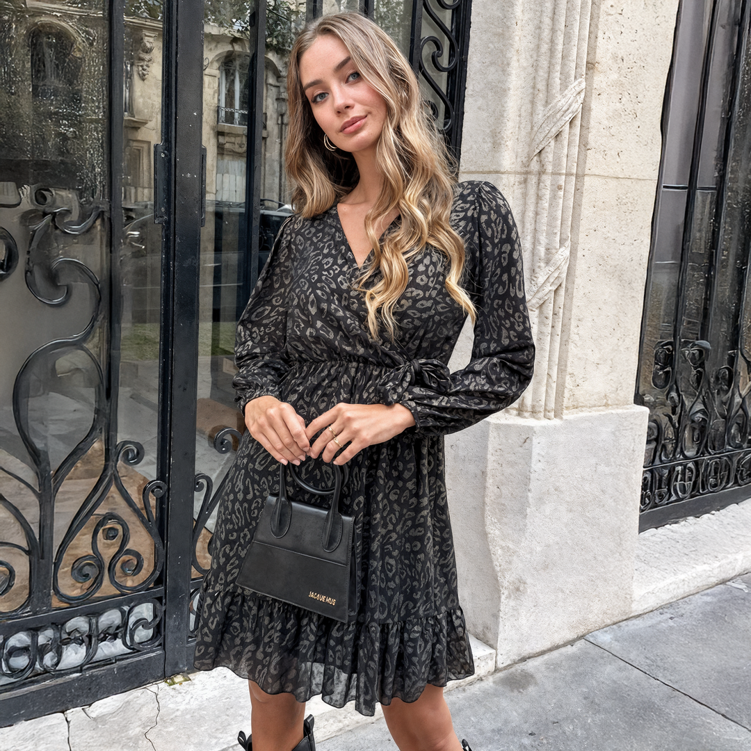 Autumn Leopard Dress