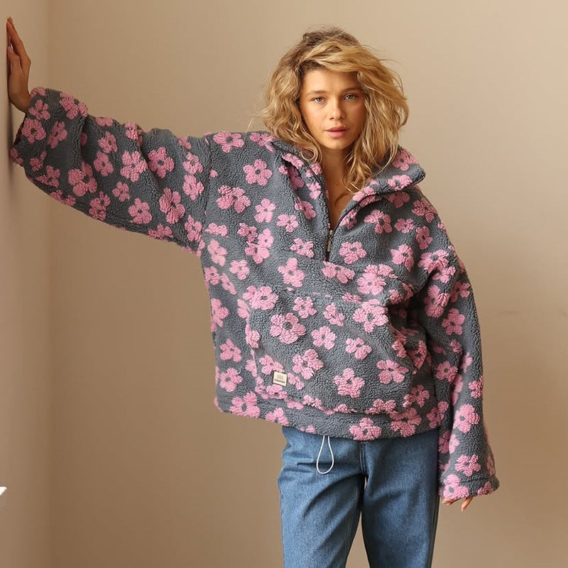 Léa Fleece in Soft Bloom