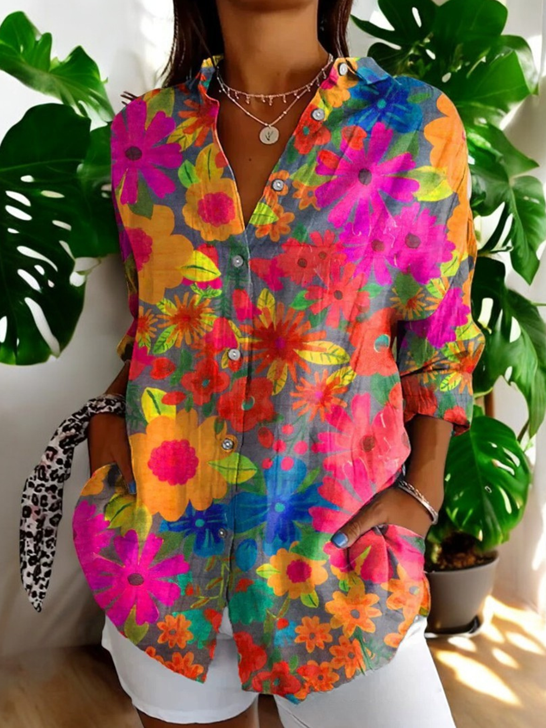 Nina | Vintage Floral Blouse