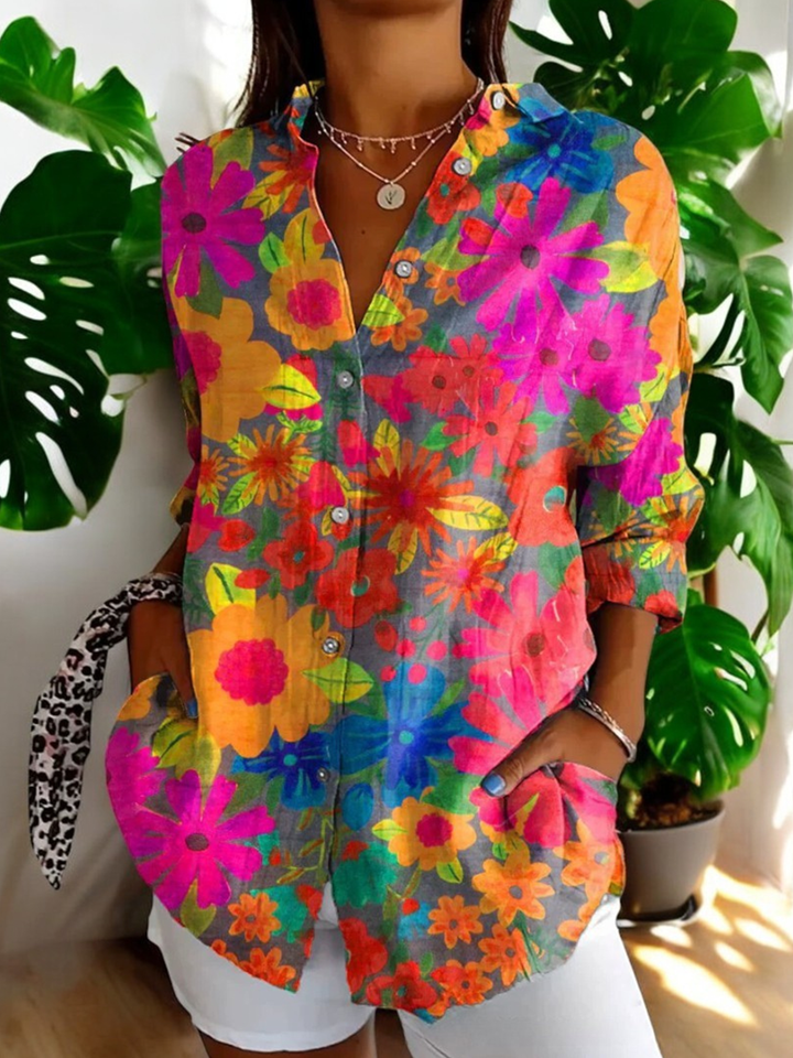 Nina | Vintage Floral Blouse