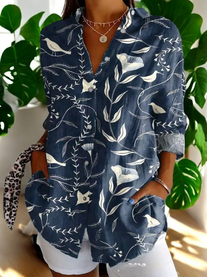 Nina | Vintage Floral Blouse