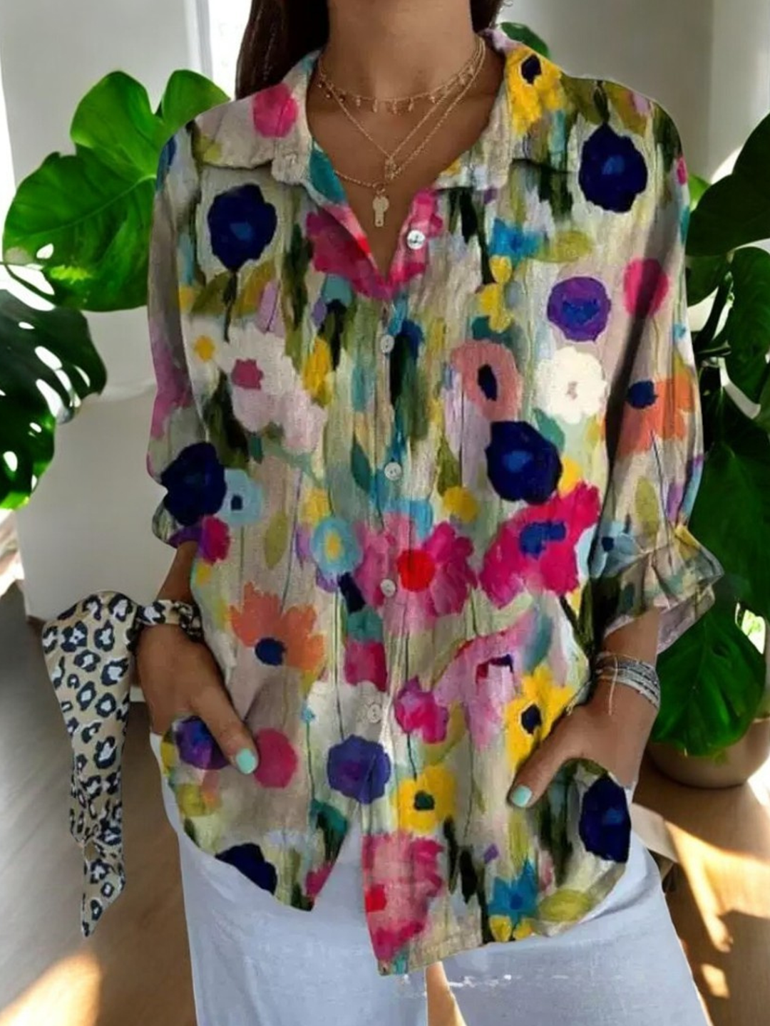 Nina | Vintage Floral Blouse