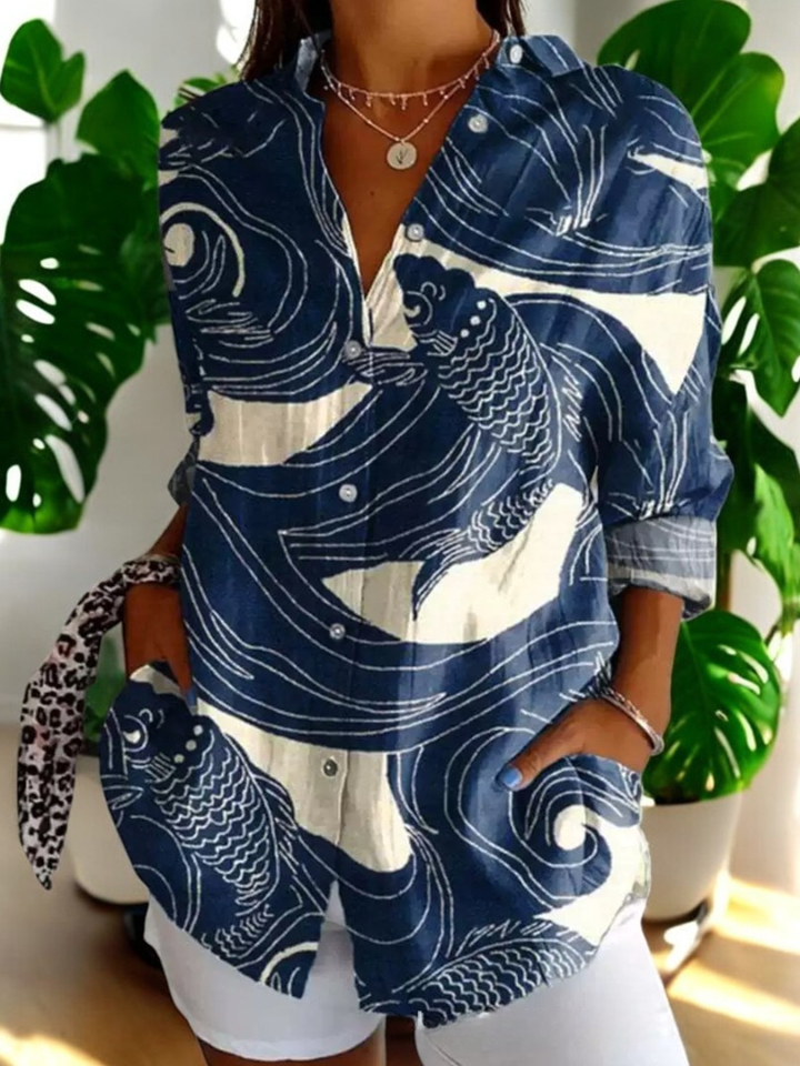 Nina | Vintage Floral Blouse