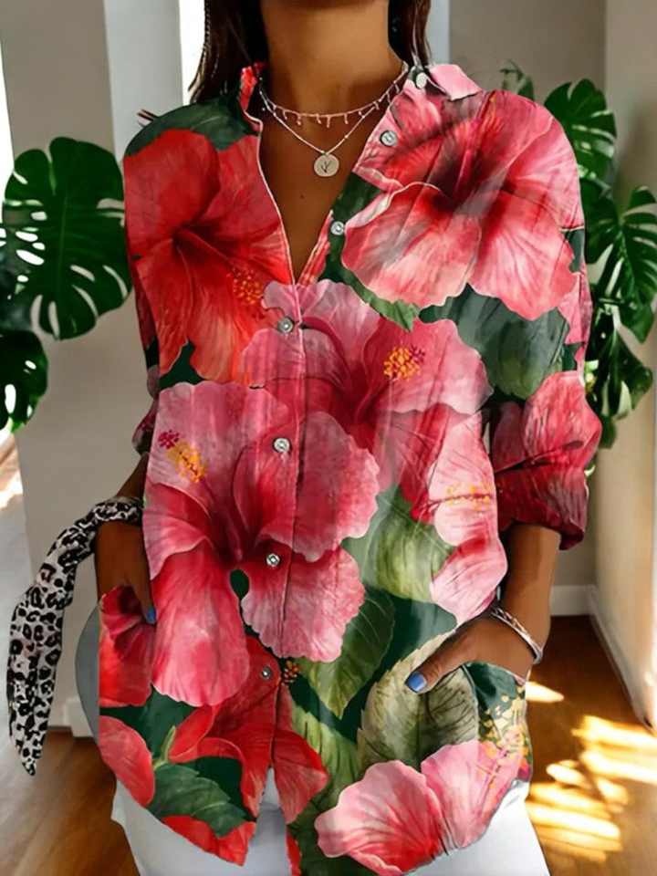 Nina | Vintage Floral Blouse