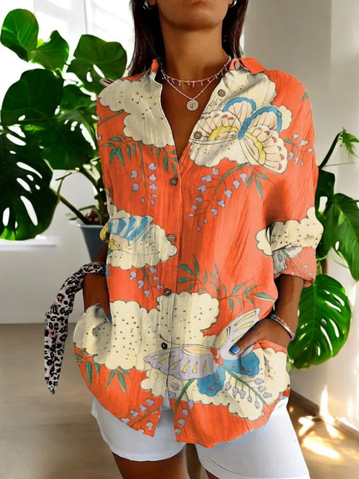 Nina | Vintage Floral Blouse
