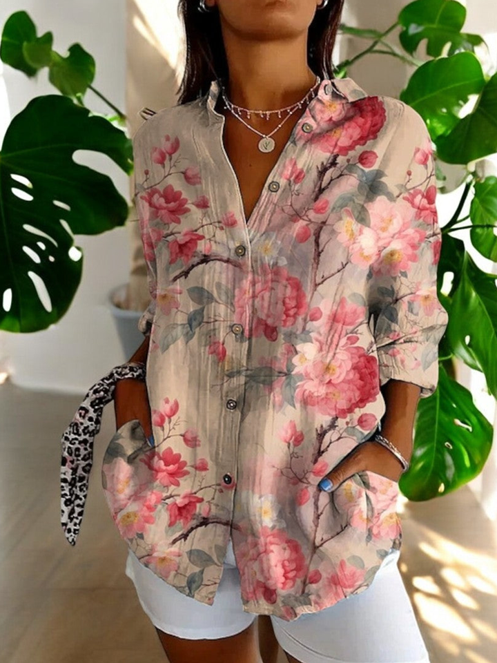 Nina | Vintage Floral Blouse