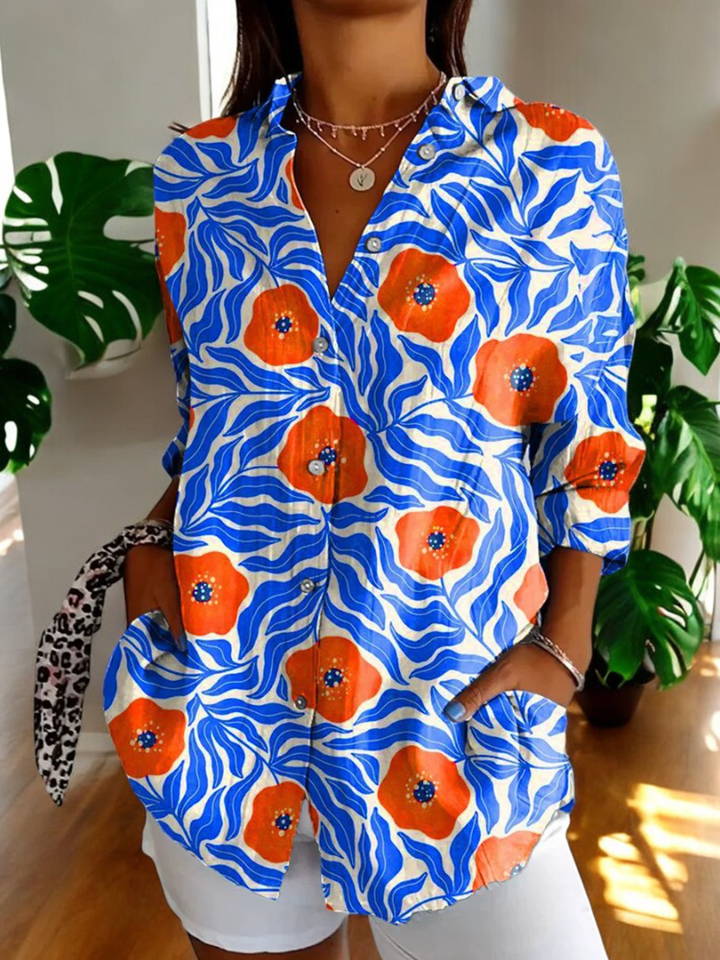 Nina | Vintage Floral Blouse