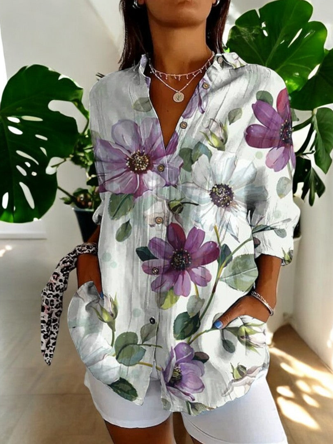 Nina | Vintage Floral Blouse