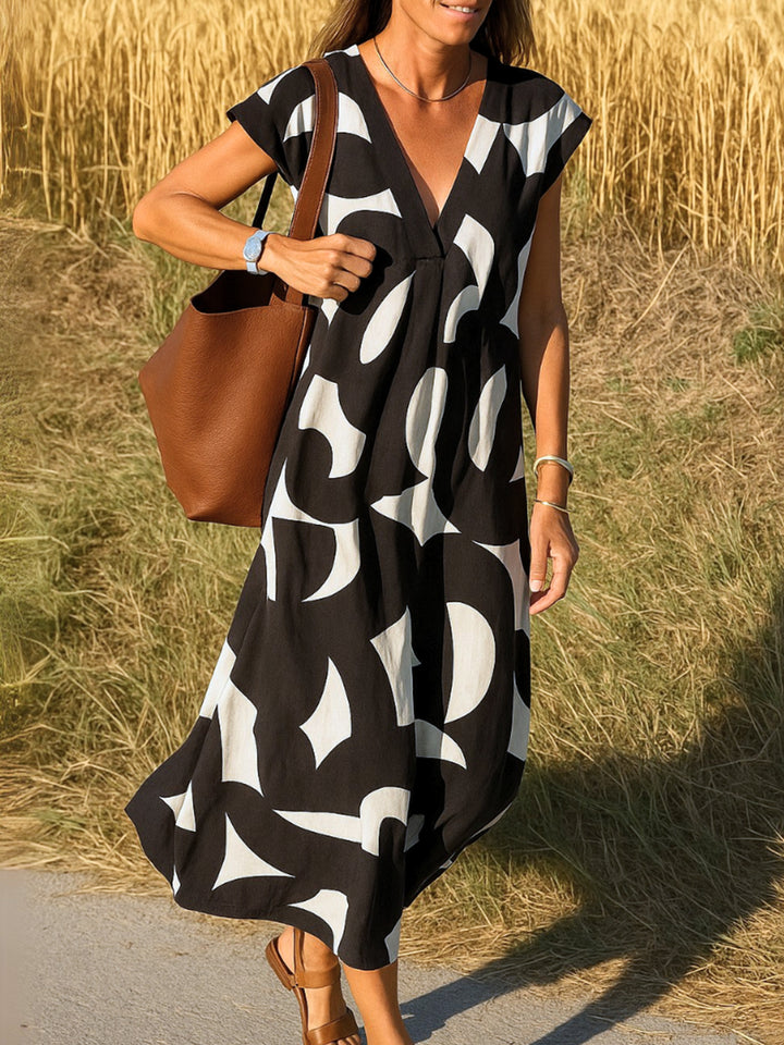 Noa | V-Neck Fluid Dress