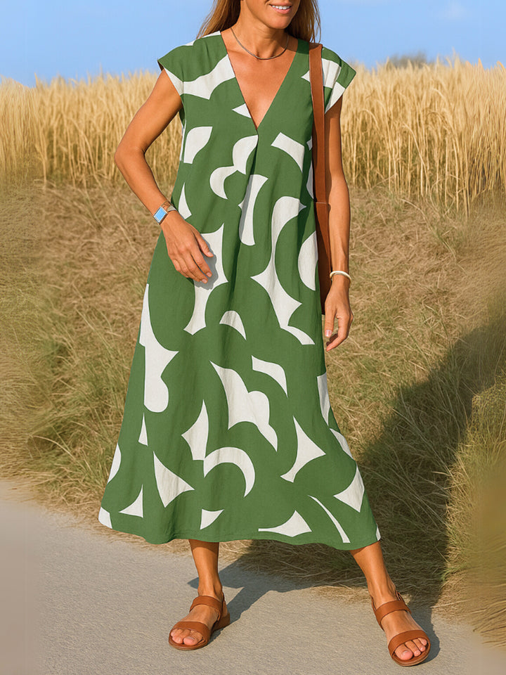 Noa | V-Neck Fluid Dress