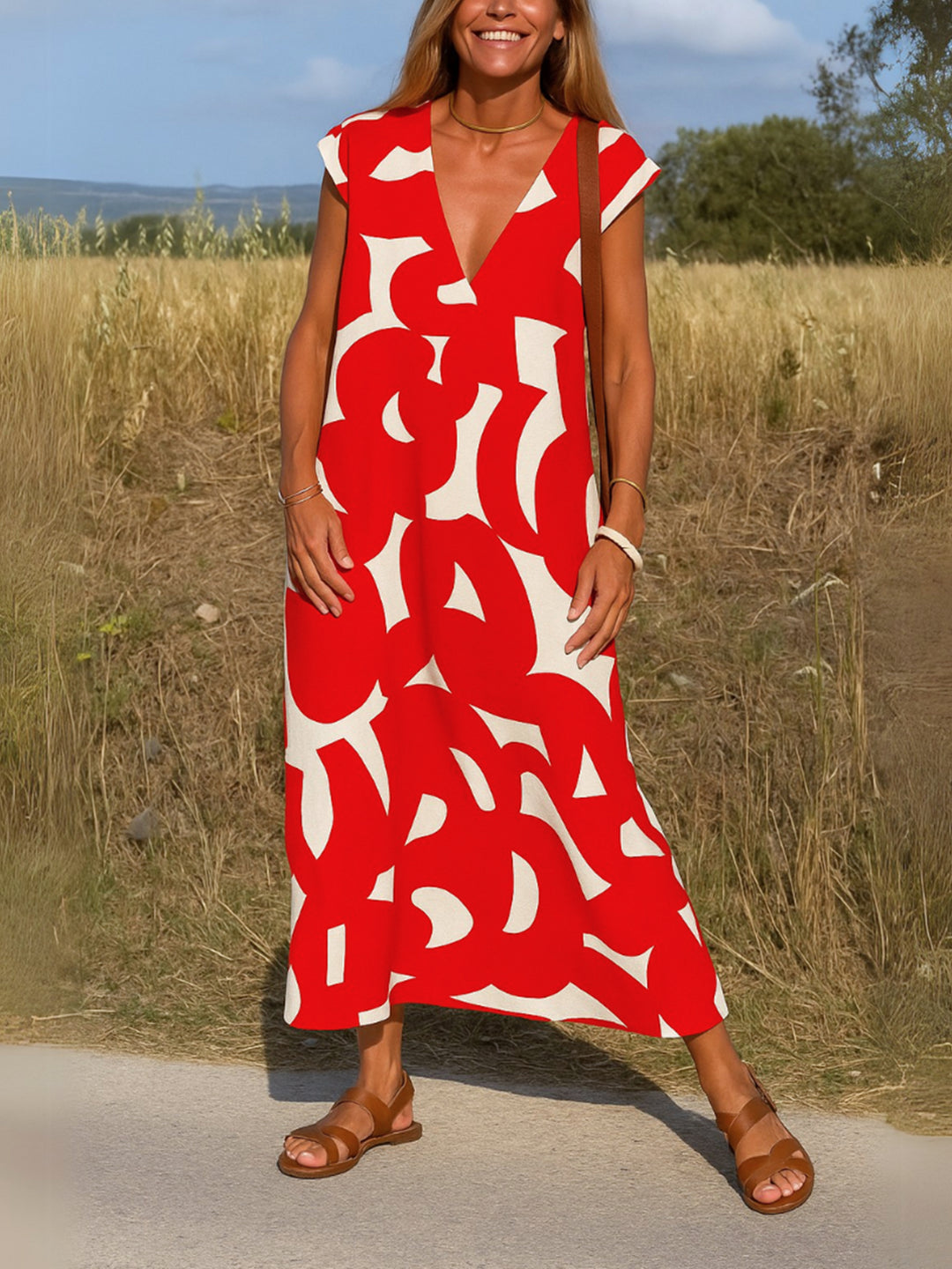 Noa | V-Neck Fluid Dress