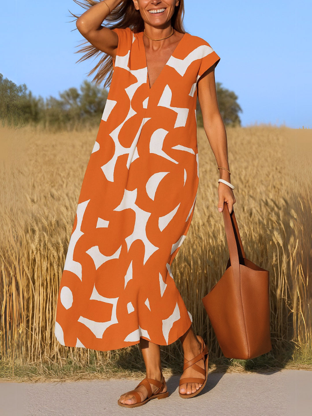 Noa | V-Neck Fluid Dress