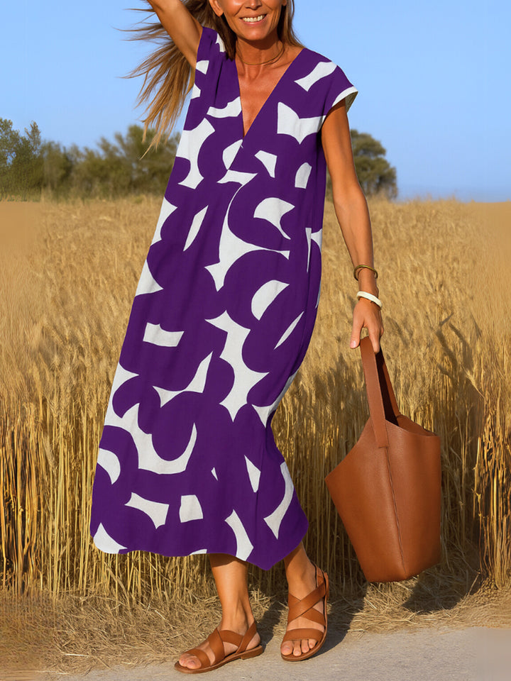 Noa | V-Neck Fluid Dress