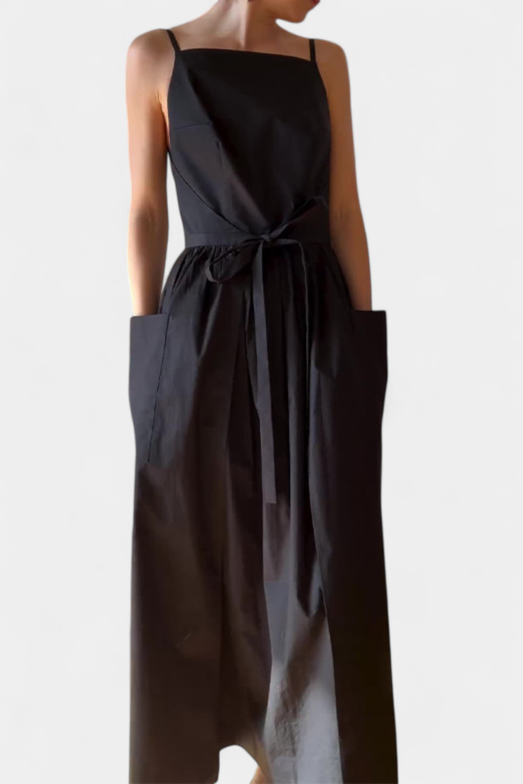 Lela | Flowing Summer Maxi Dress with Side Lace Details