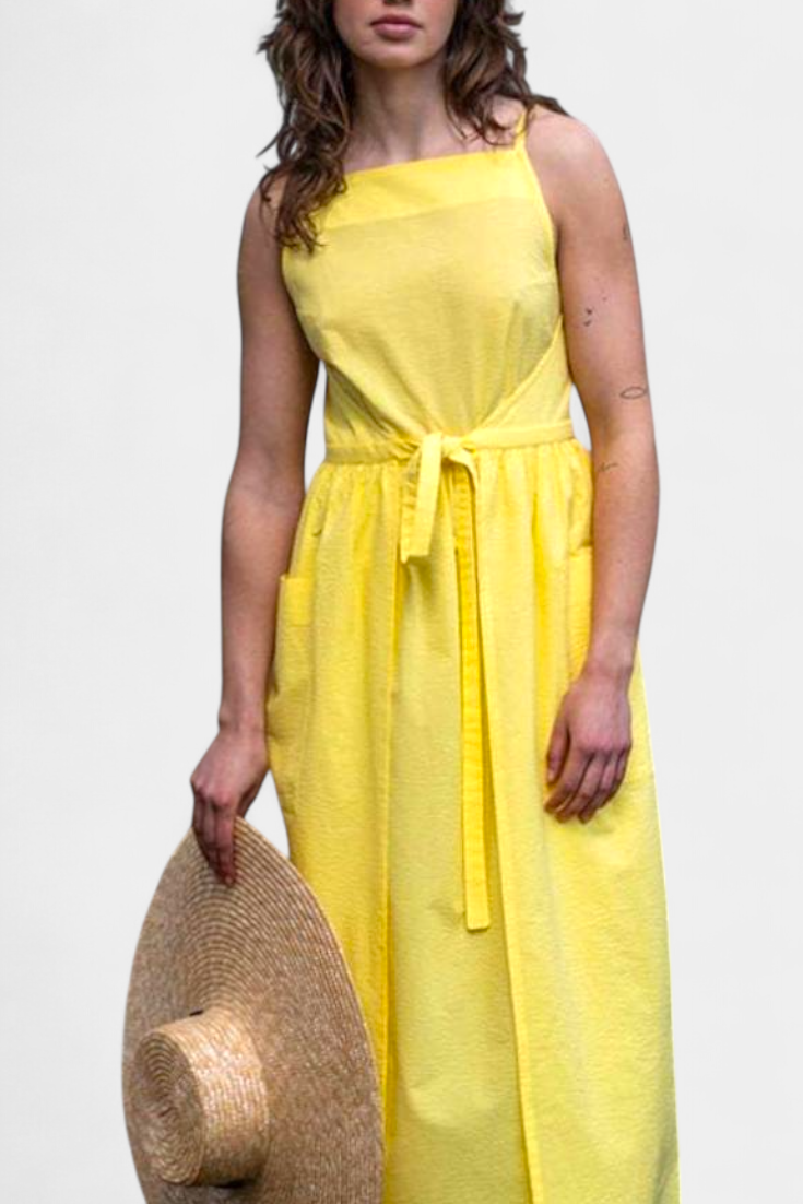 Lela | Flowing Summer Maxi Dress with Side Lace Details