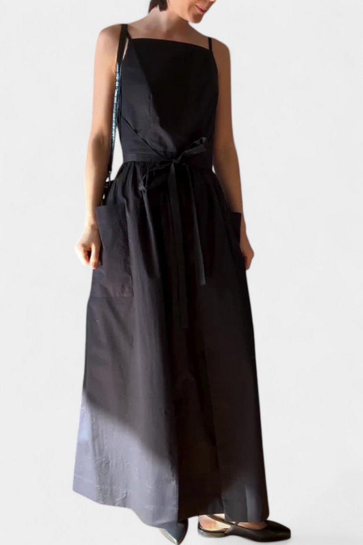 Lela | Flowing Summer Maxi Dress with Side Lace Details