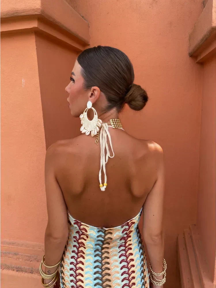 Roxanne™ | Backless Halter Neck Dress