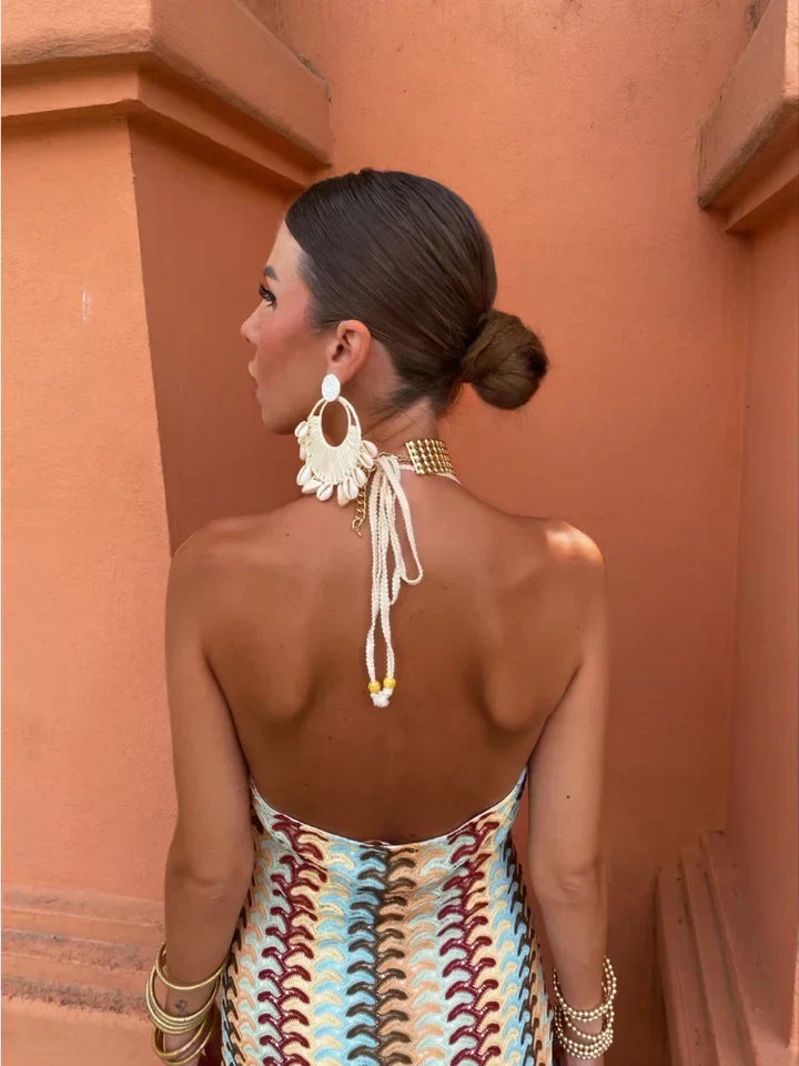 Roxanne™ | Backless Halter Neck Dress