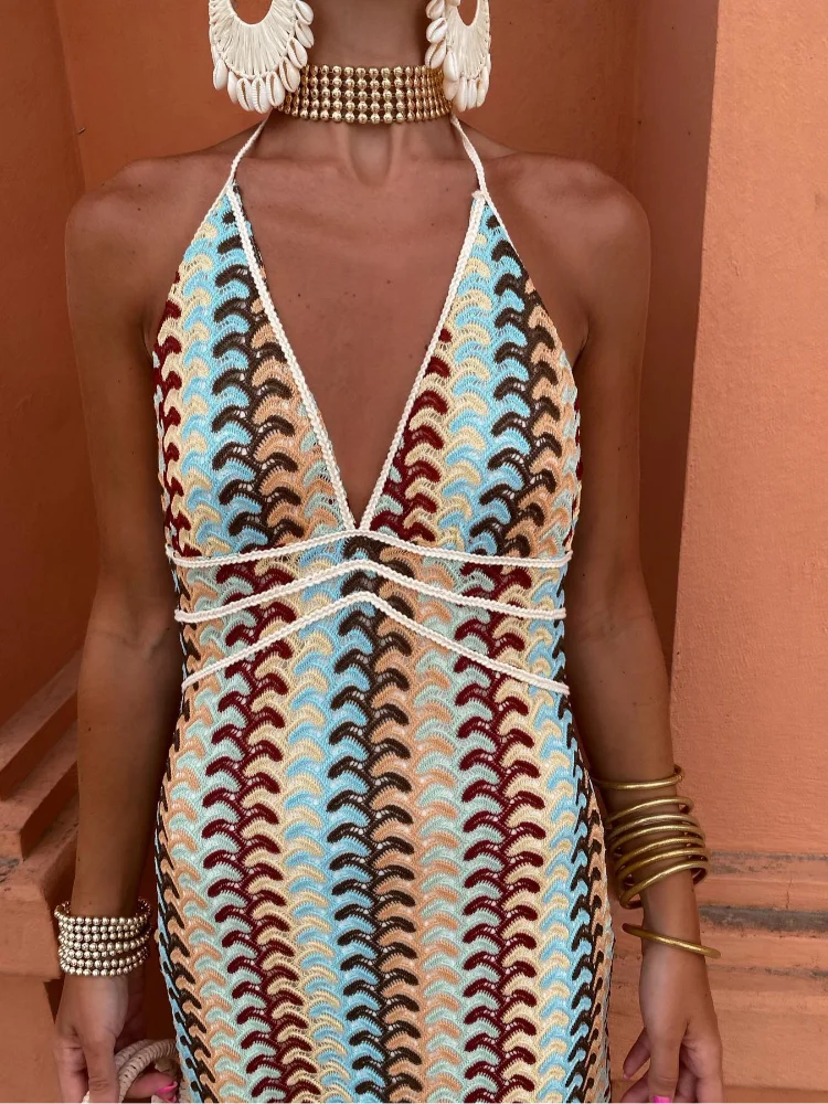 Roxanne™ | Backless Halter Neck Dress