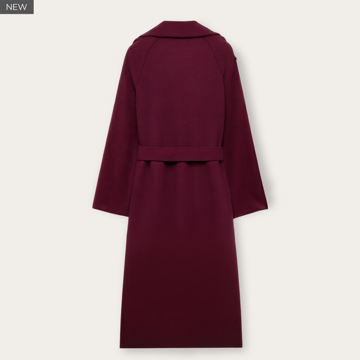 Élise Coat in Burgundy Bloom