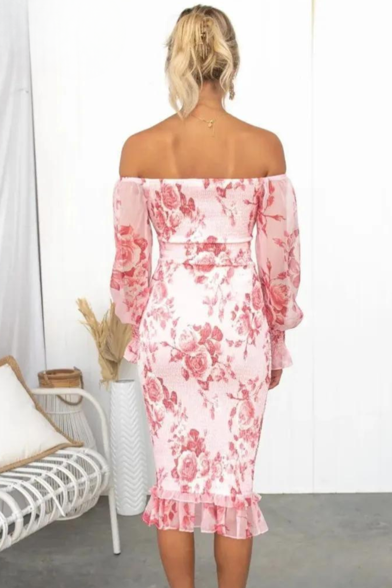 Ella | Satin Midi Dress