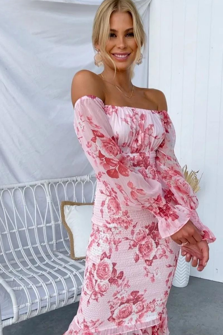 Ella | Satin Midi Dress