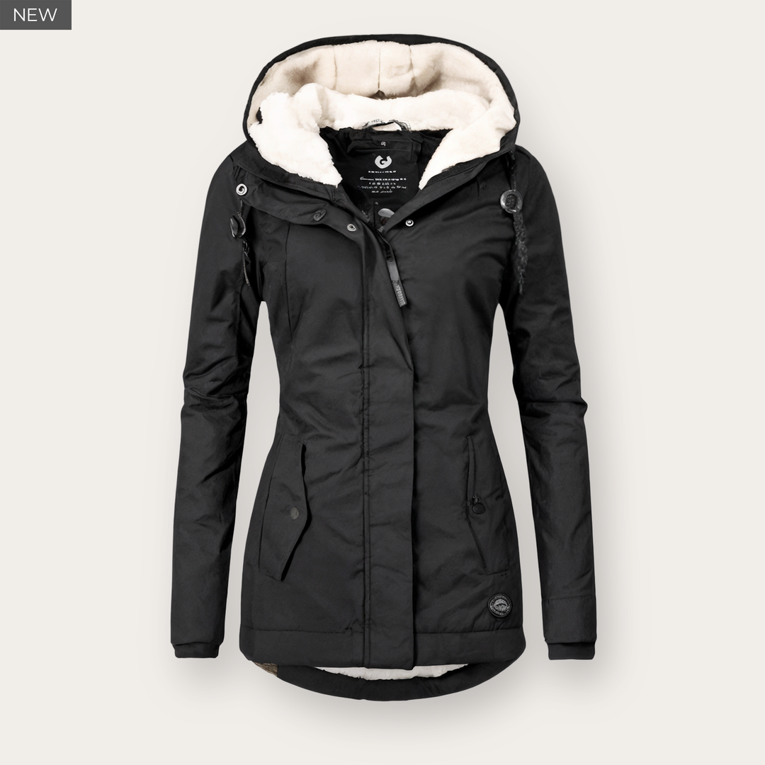 VELORA™ Waterproof Winter Jacket with Hood