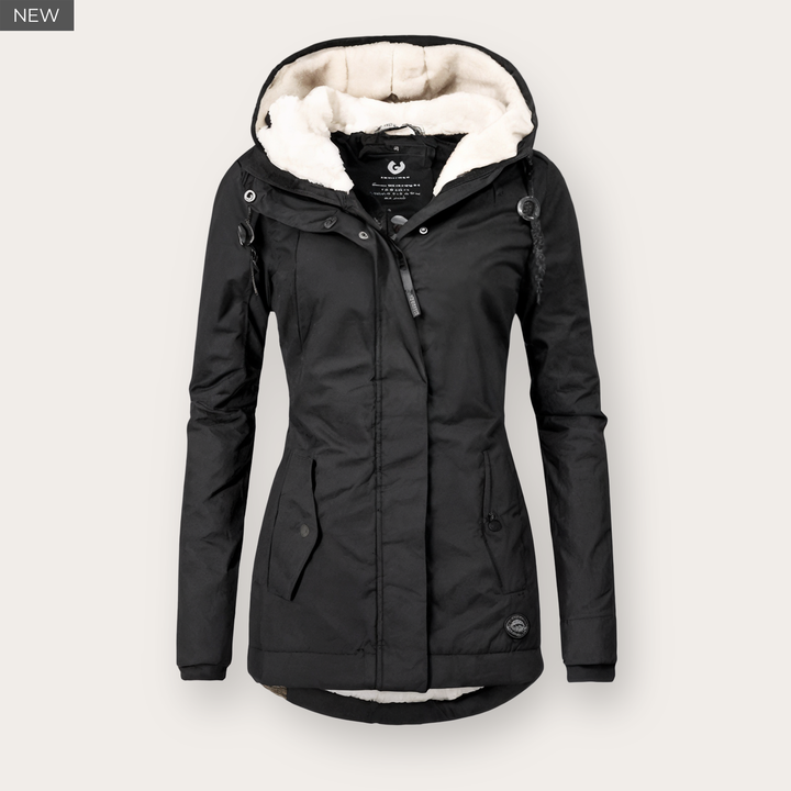 VELORA™ Waterproof Winter Jacket with Hood
