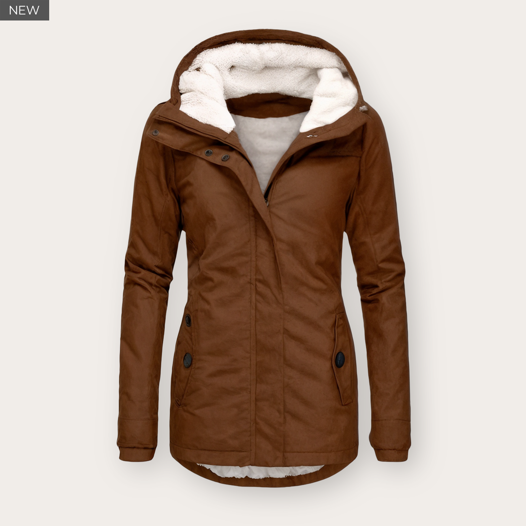 VELORA™ Waterproof Winter Jacket with Hood