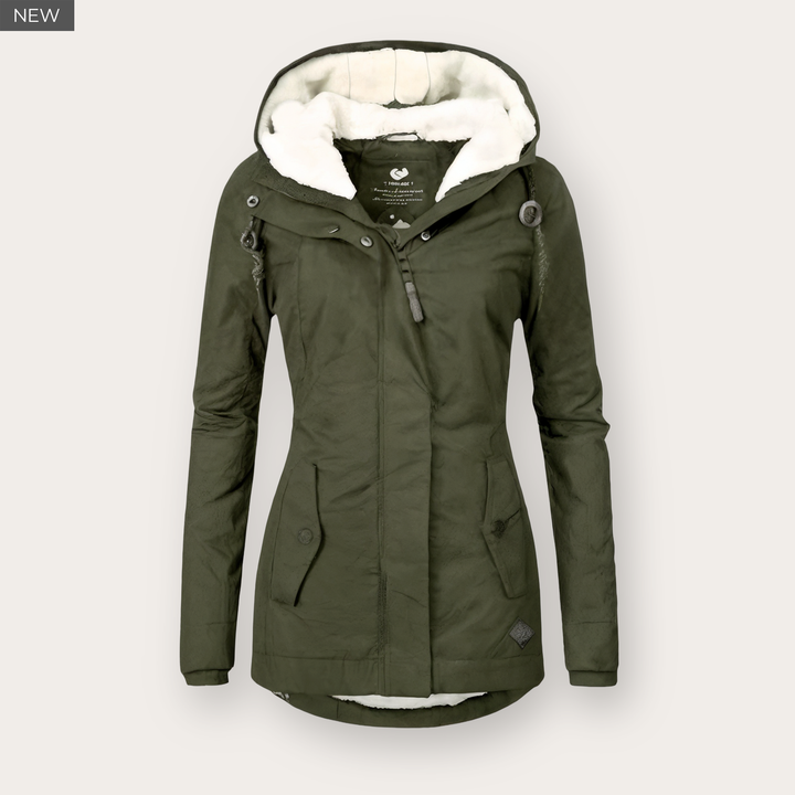 VELORA™ Waterproof Winter Jacket with Hood