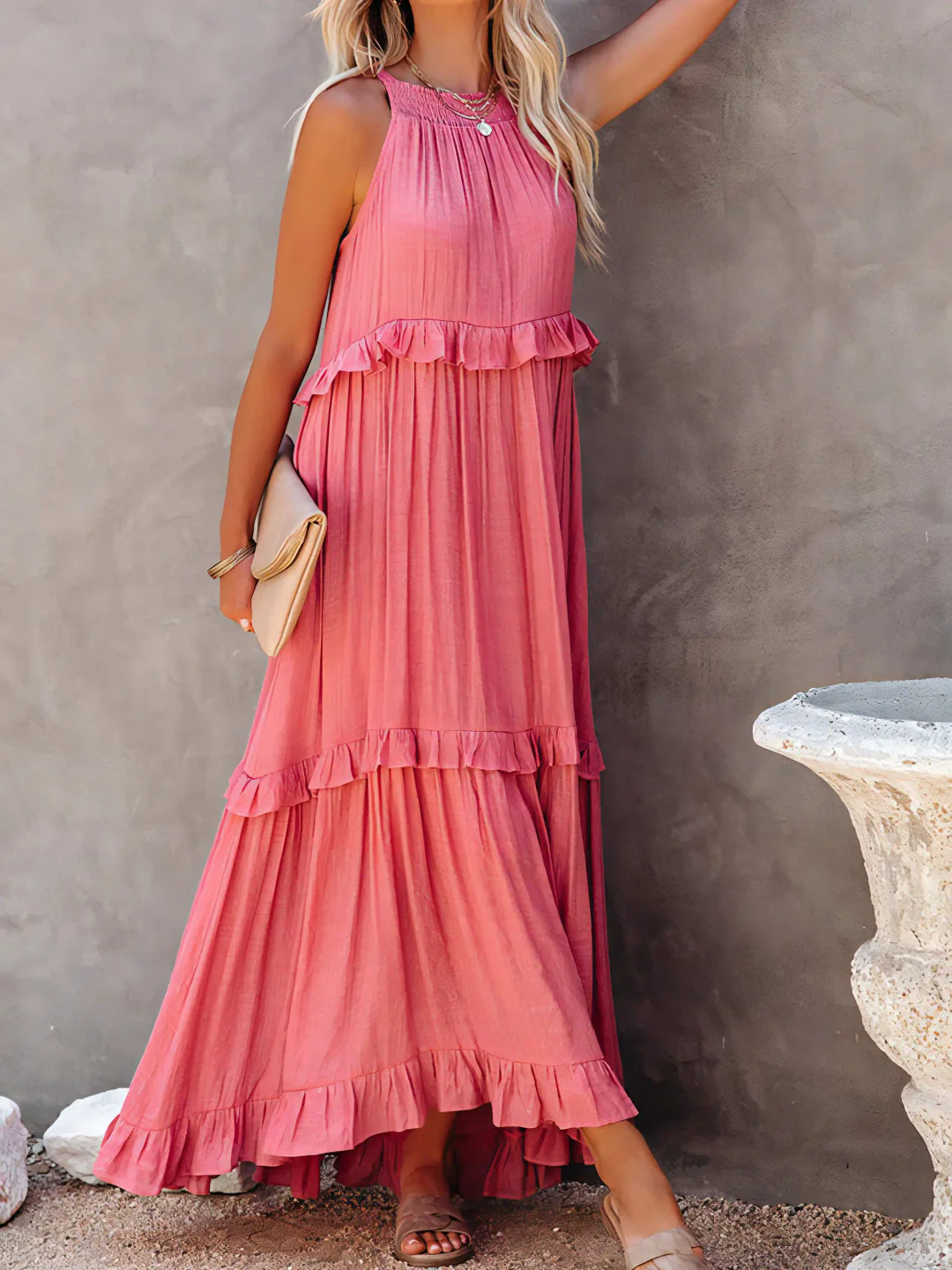 Iris | Ruffle Breeze Maxi Dress