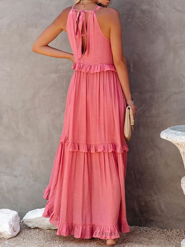 Iris | Ruffle Breeze Maxi Dress