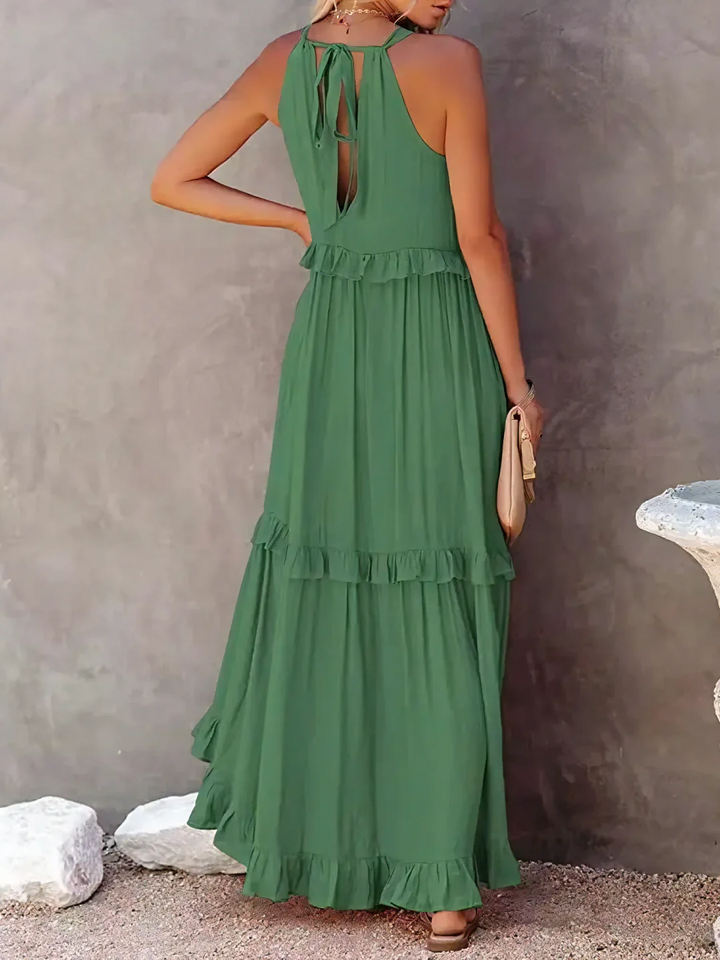 Iris | Ruffle Breeze Maxi Dress